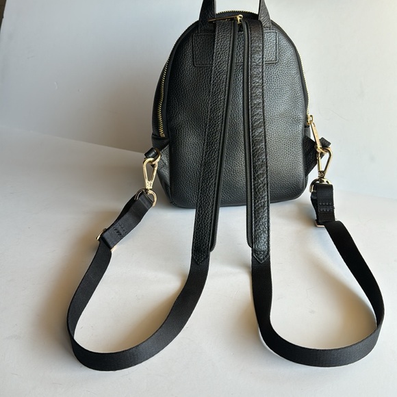 Michael Kors Erin Small Convertible Black Leather Backpack - Picture 9 of 13
